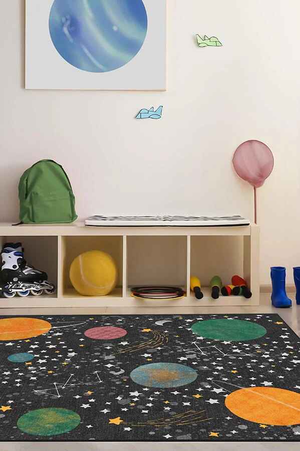 Outer Space Black Rug-8'x10' thumbnail 2