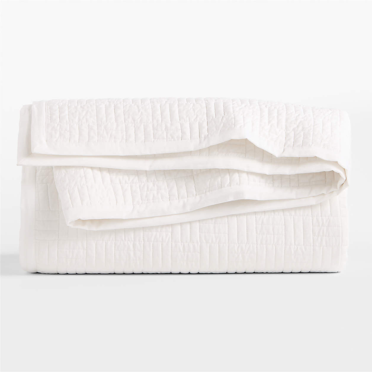 Serene Washed Organic White King Quilt thumbnail 2