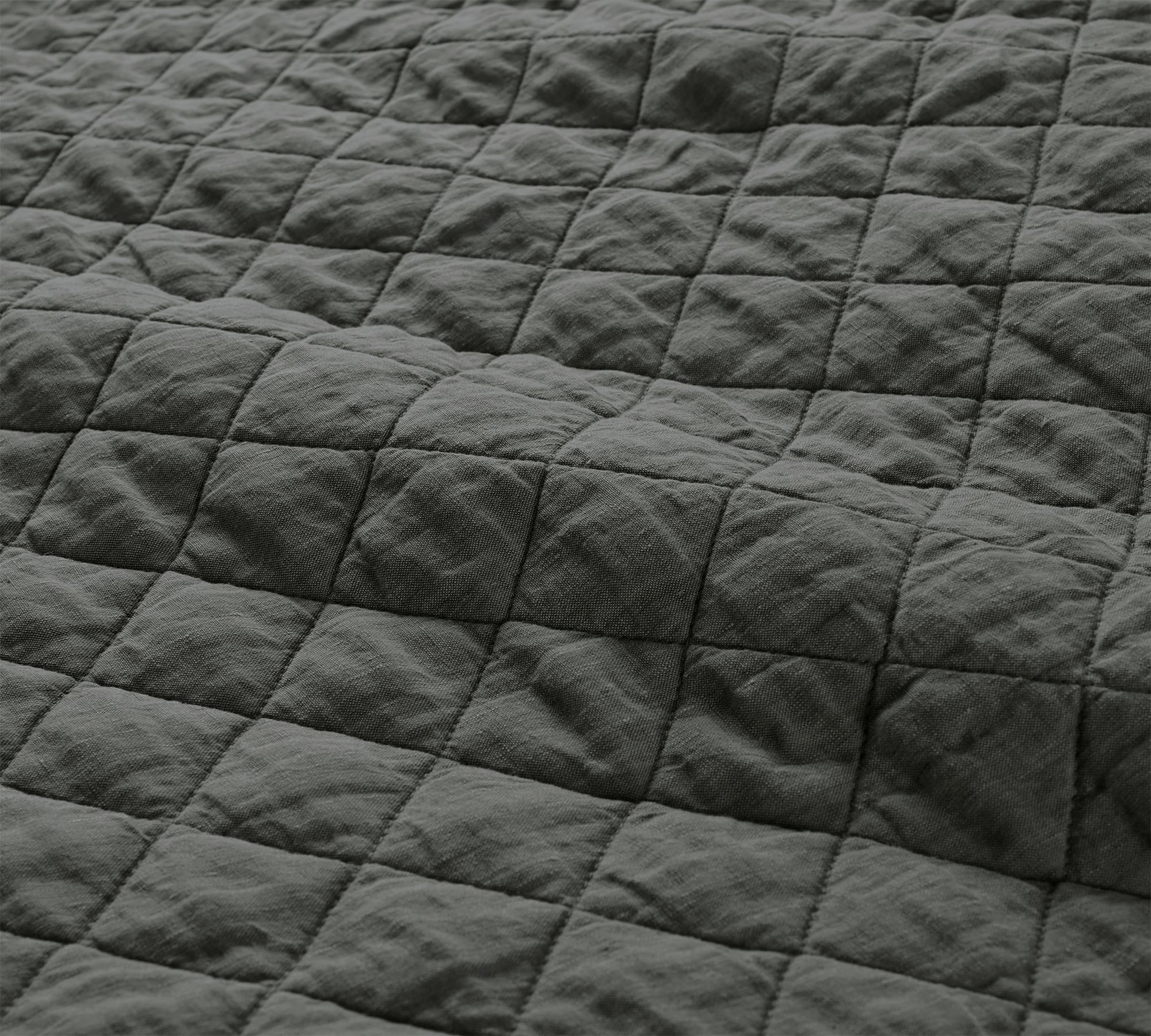 Belgian Flax Linen Diamond Quilt-Twin thumbnail 2
