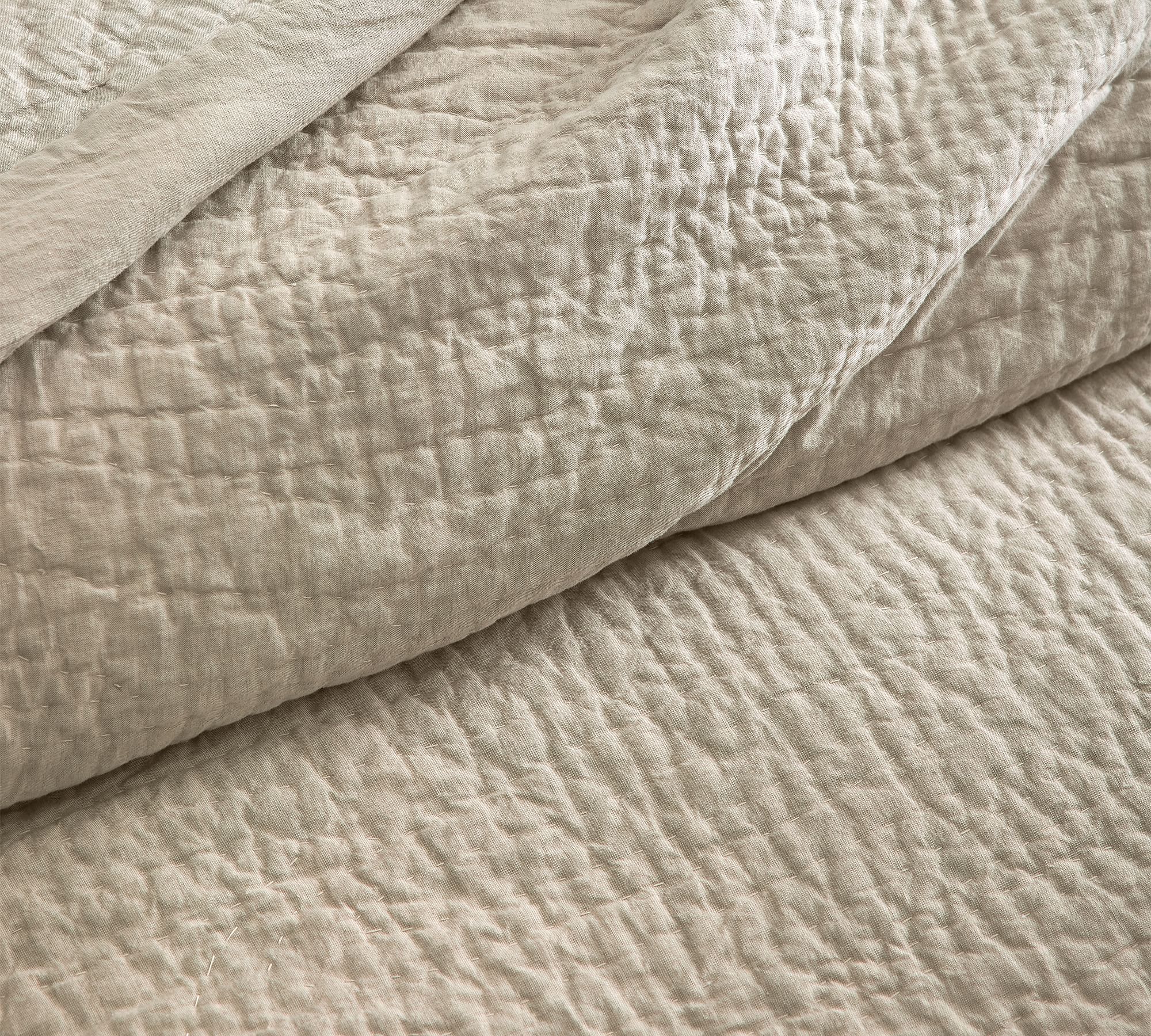 Belgian Flax Linen Handcrafted Quilt-Twin thumbnail 2