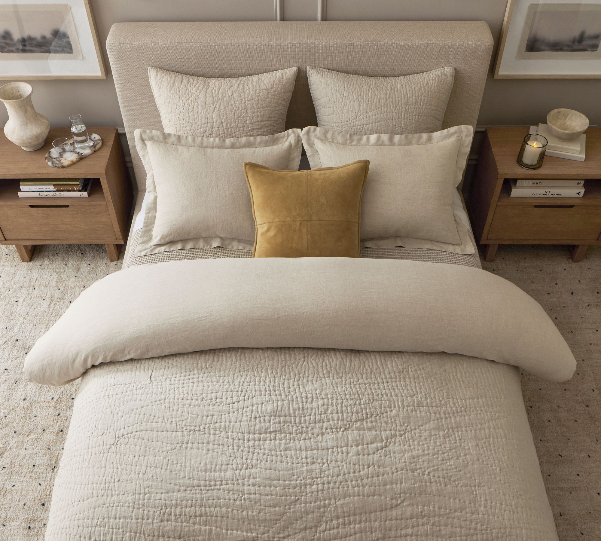 Belgian Flax Linen Handcrafted Quilt-Twin thumbnail 5