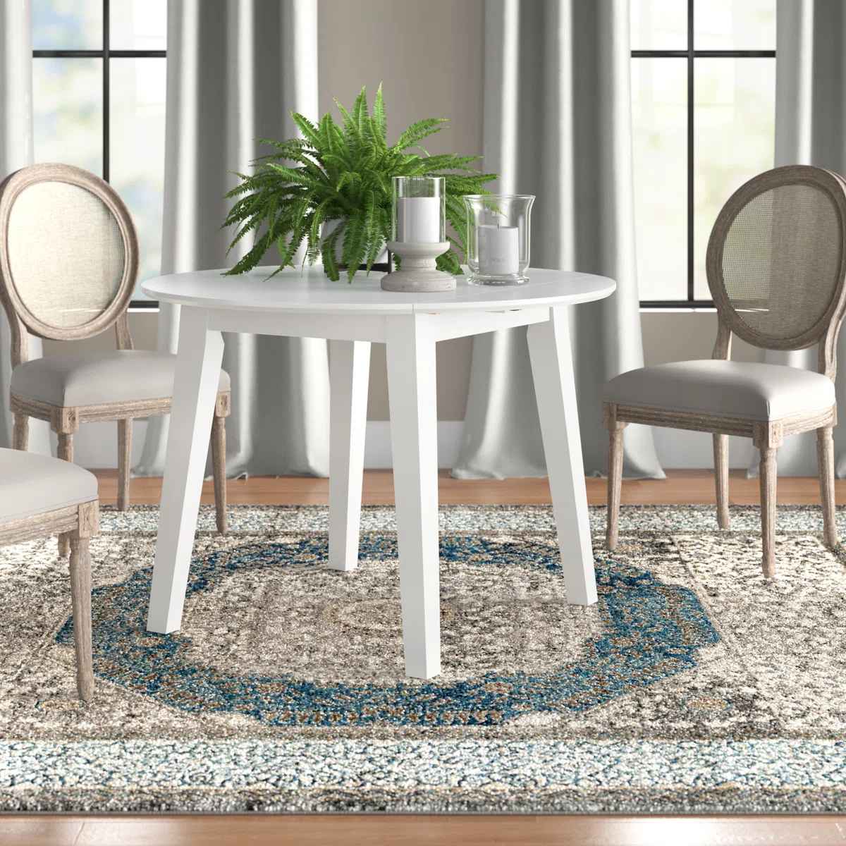 Chaffin Extendable Round Solid Wood Dining Table thumbnail 7