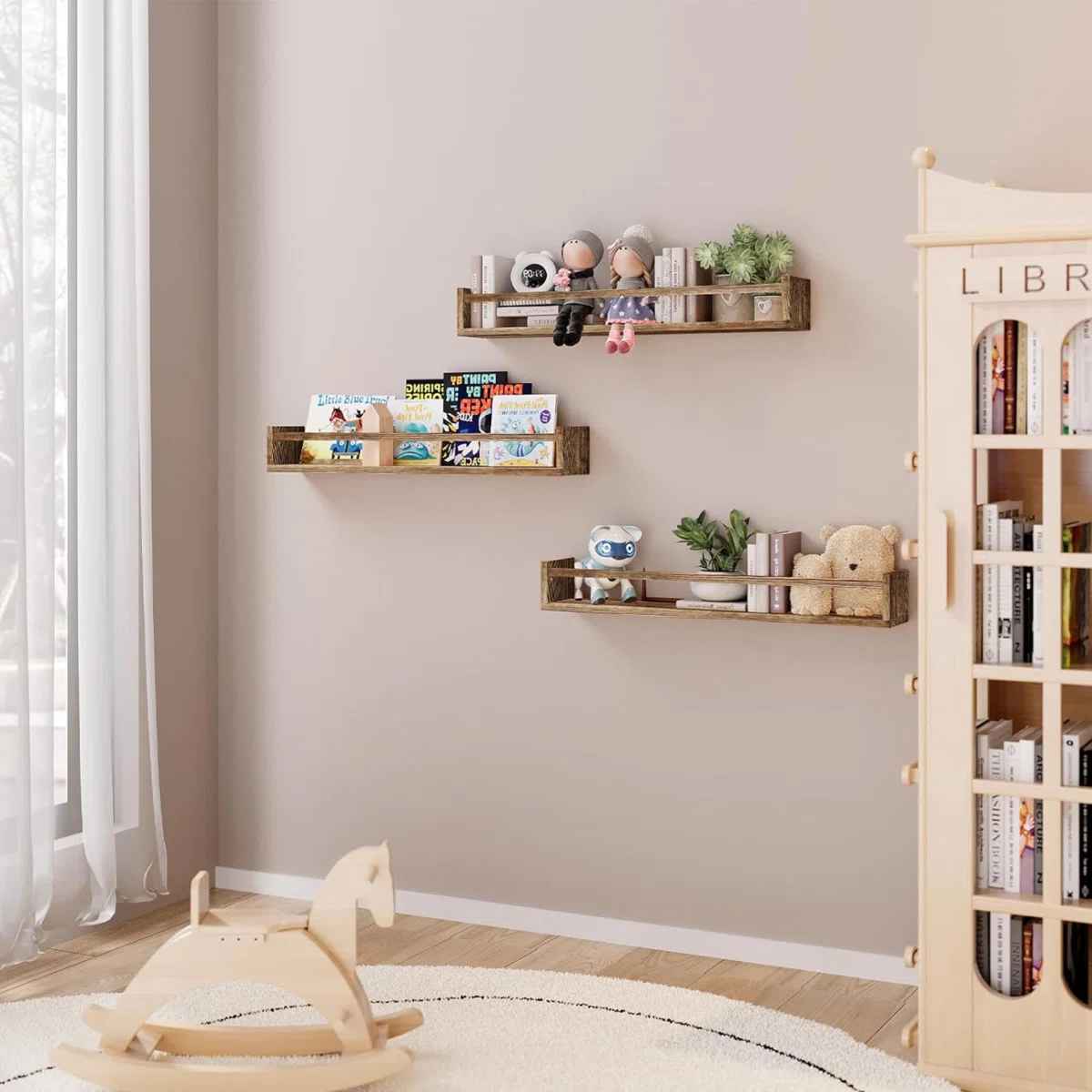Naseir 3 Piece Floating Shelf-Set of 3 thumbnail 3