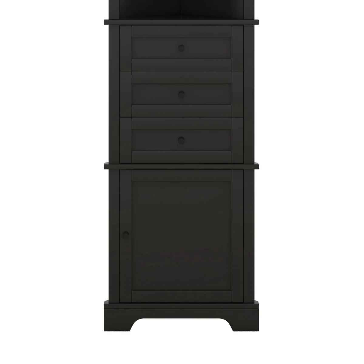 Triangle Tall Cabinet With 3 Drawers And Adjustable Shelves thumbnail 7