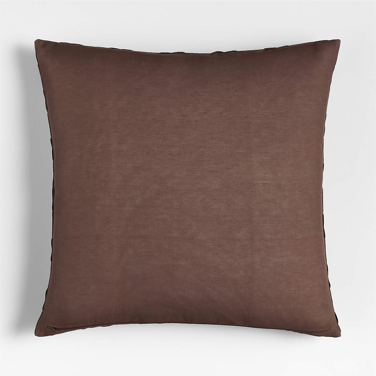 Tonal Checkerboard Deep Brown Throw Pillow Cover thumbnail 2