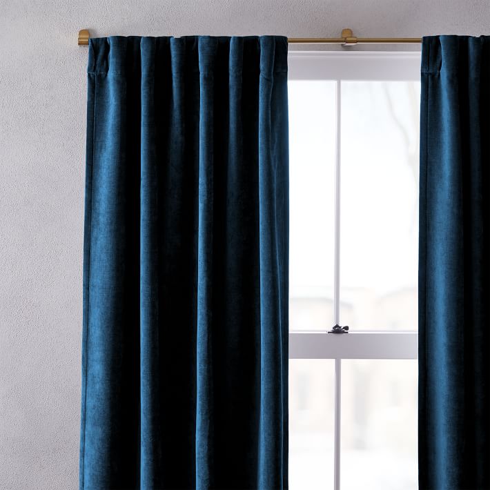 Worn Velvet Curtain-108" thumbnail 3
