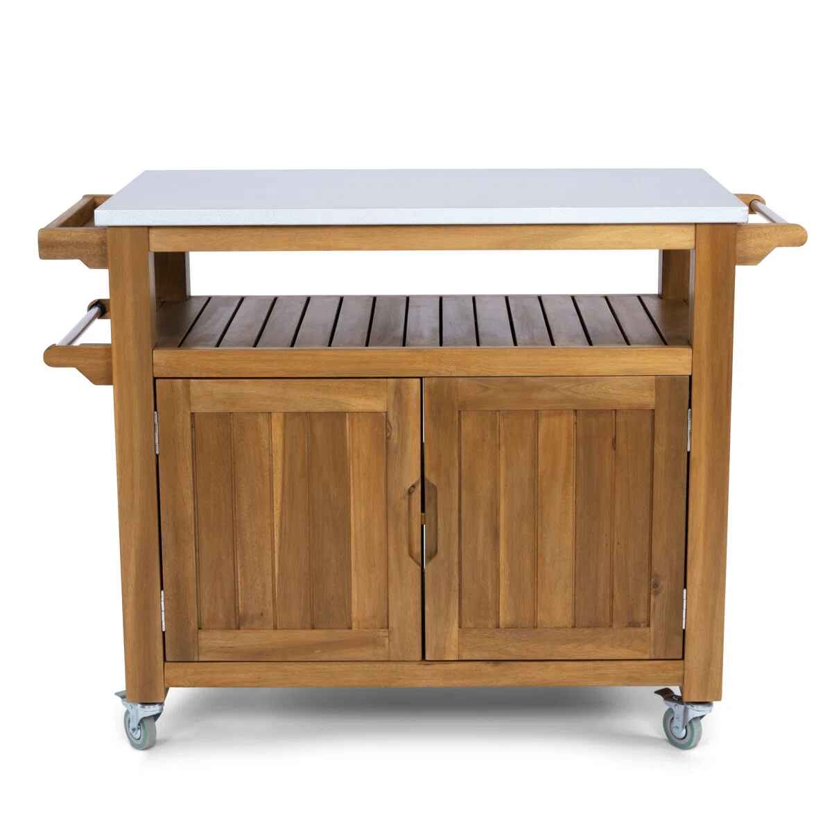 Anjenette Solid Wood Bar Cart thumbnail 3