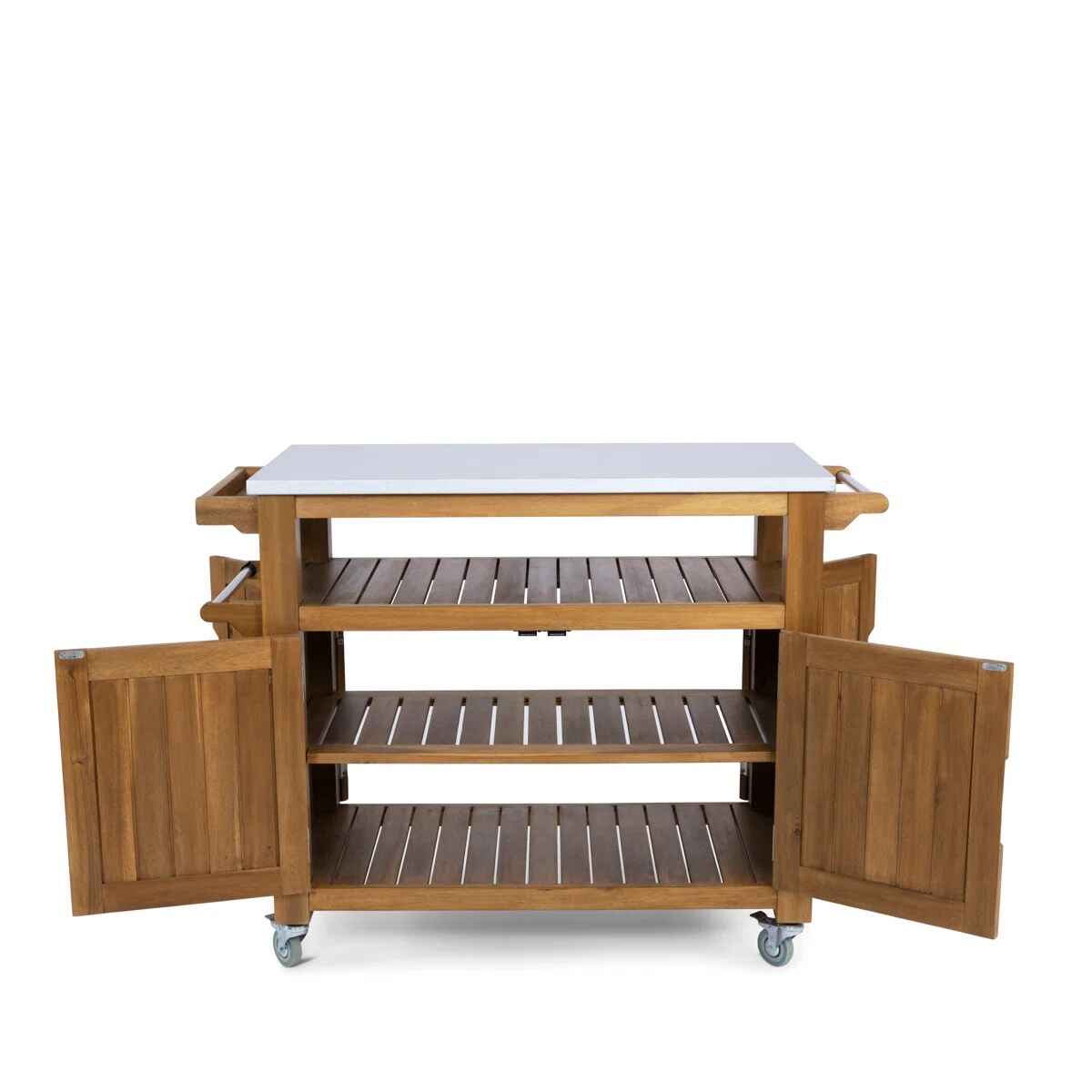 Anjenette Solid Wood Bar Cart thumbnail 5