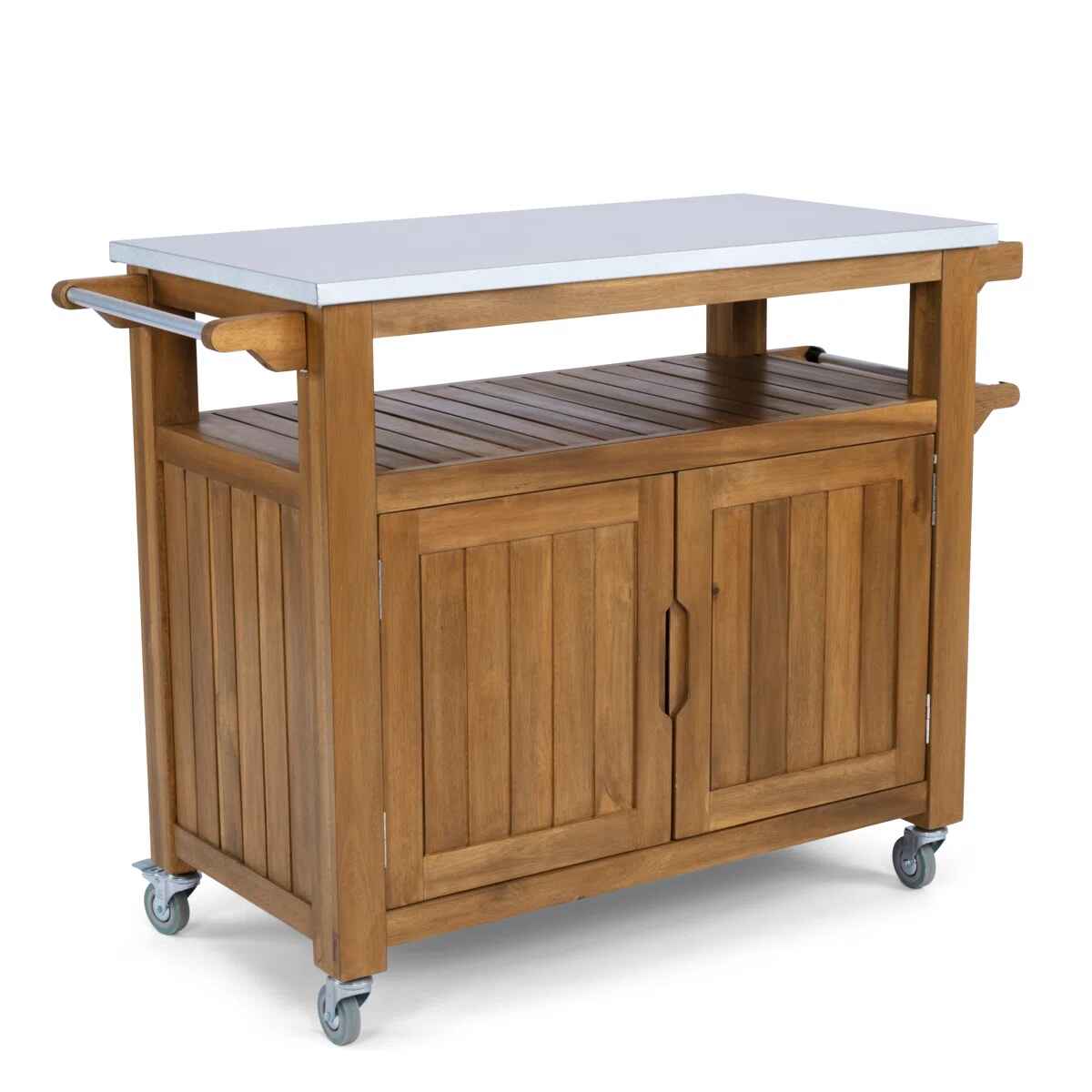 Anjenette Solid Wood Bar Cart thumbnail 6
