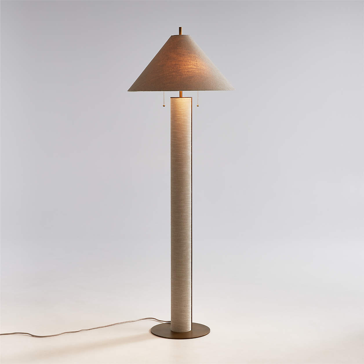 Remi Natural Linen Floor Lamp thumbnail 3