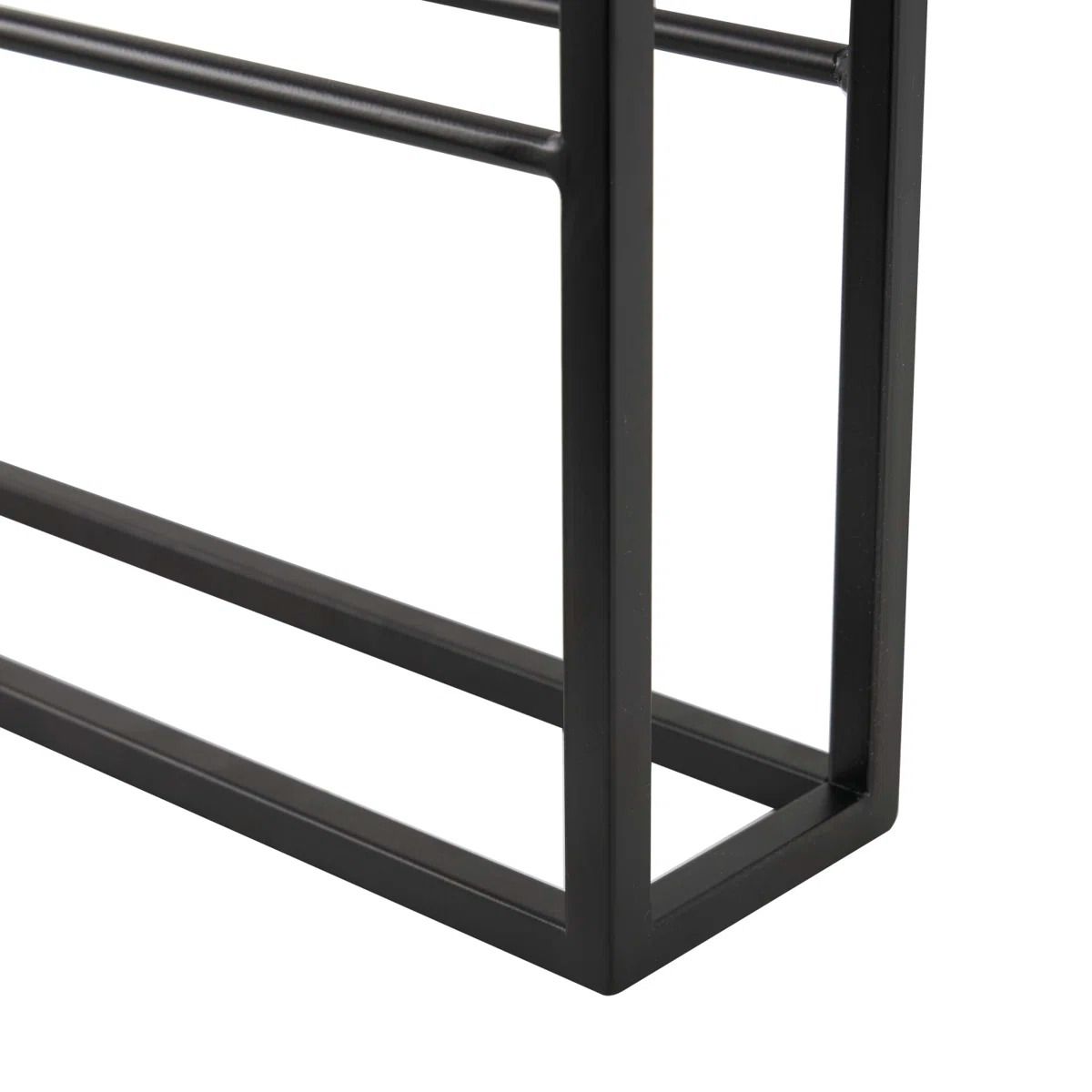Kaya 8 Bottle Wall Mounted Wine Bottle Rack in Black thumbnail 3