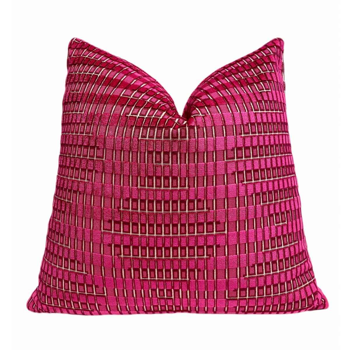 Geometric Velvet Throw Pillow Cover