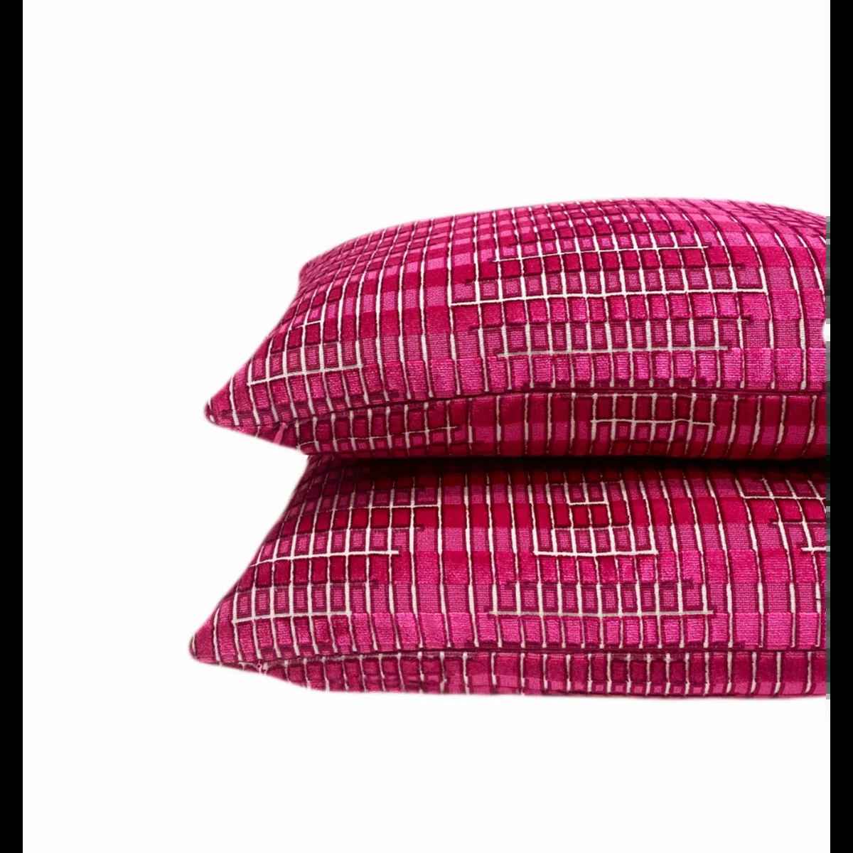 Geometric Velvet Throw Pillow Cover thumbnail 3