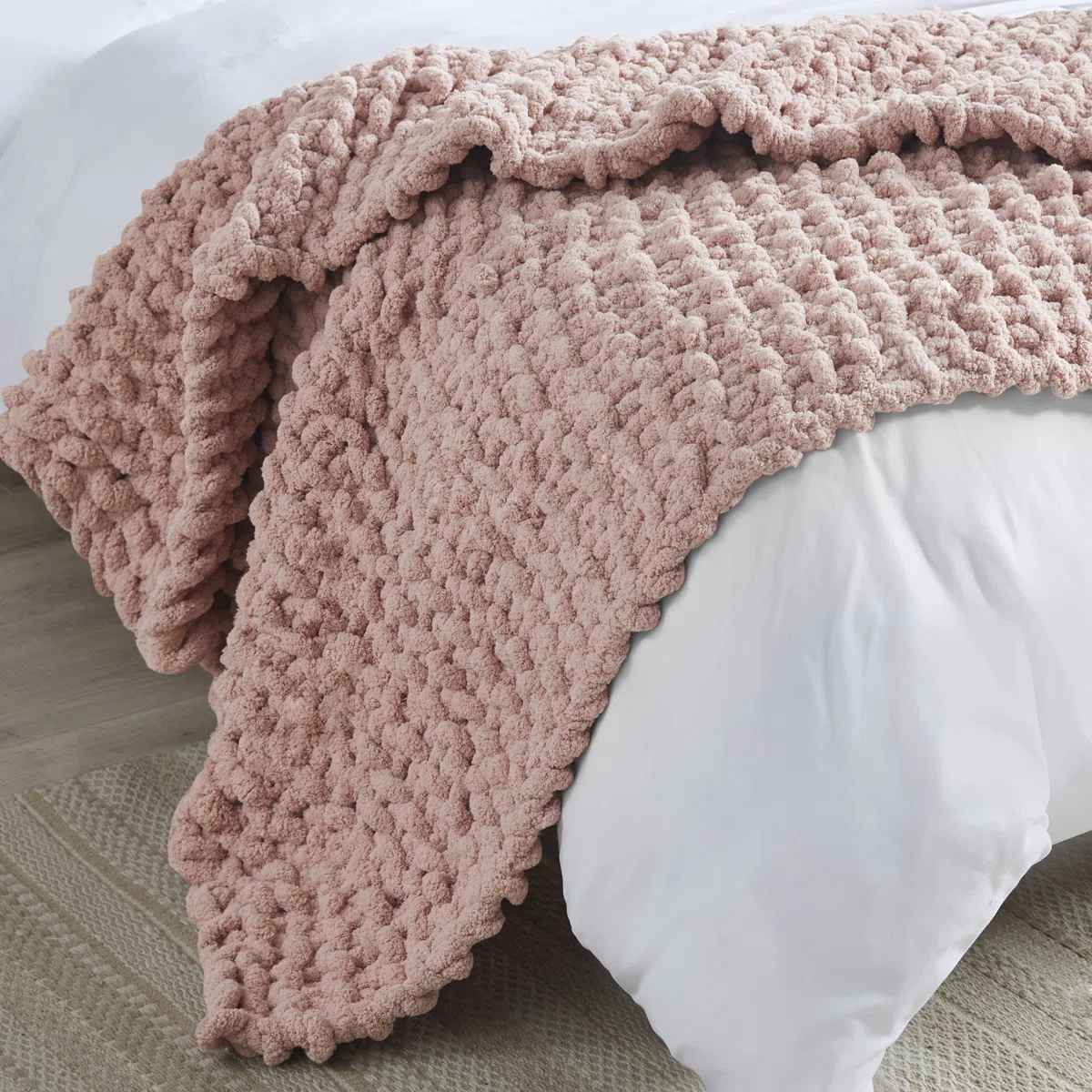 Chenille Chunky Knit Throw thumbnail 4
