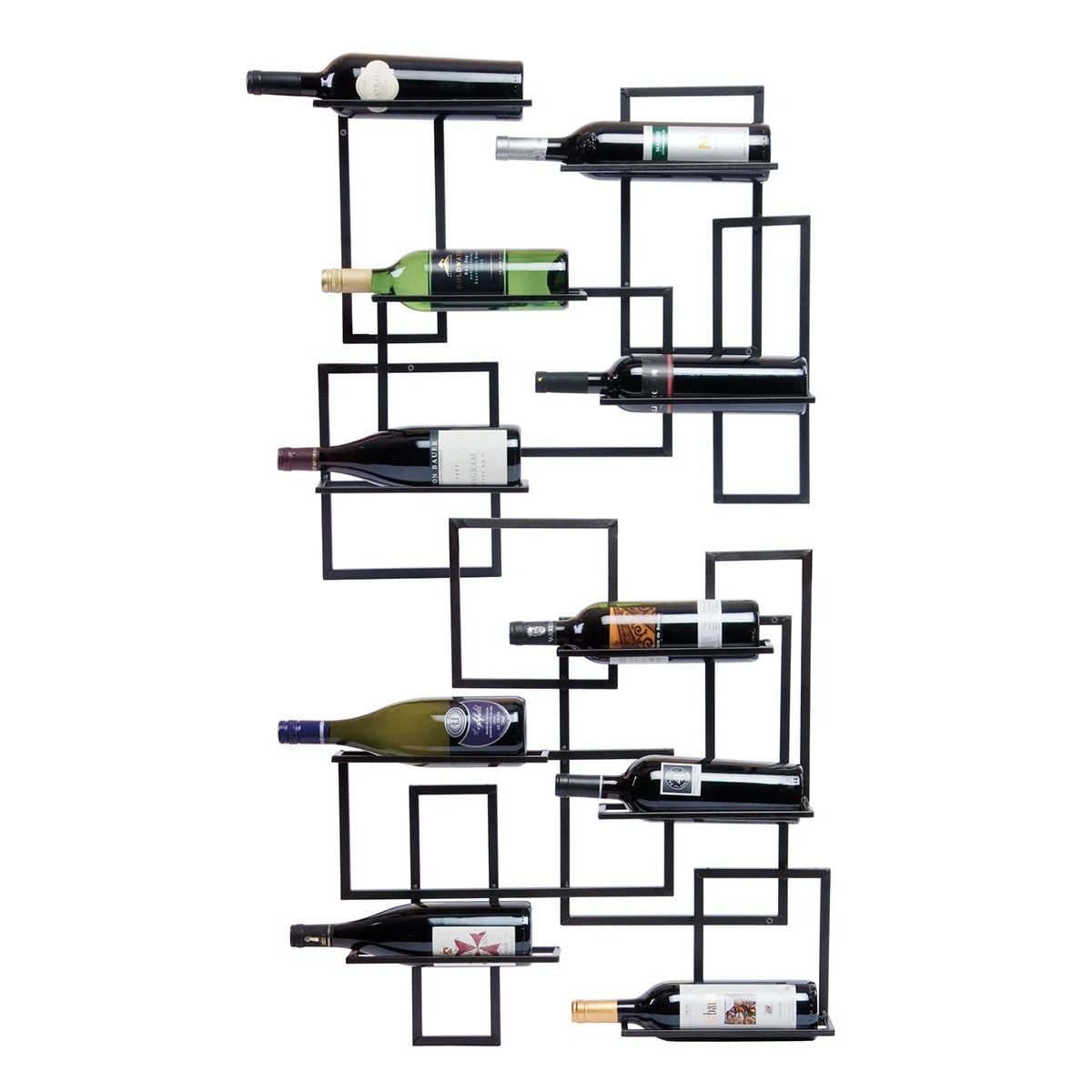 DIY Creative Home Large Bottle Display Metal Wine Rack thumbnail 3