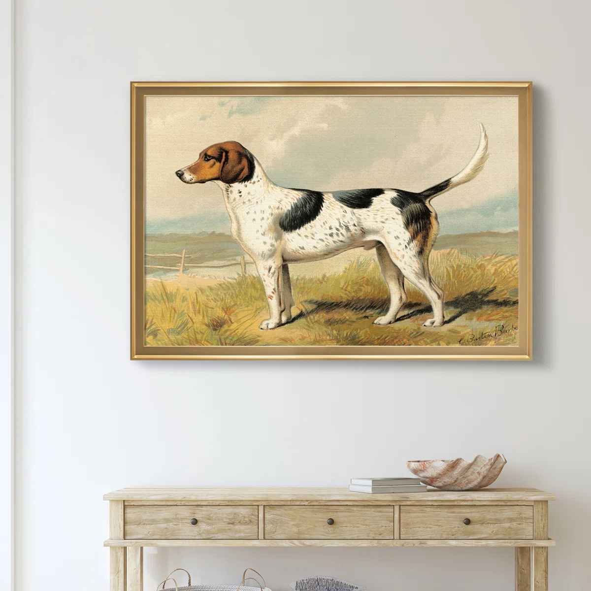  Fox Hound Painting Print  thumbnail 2