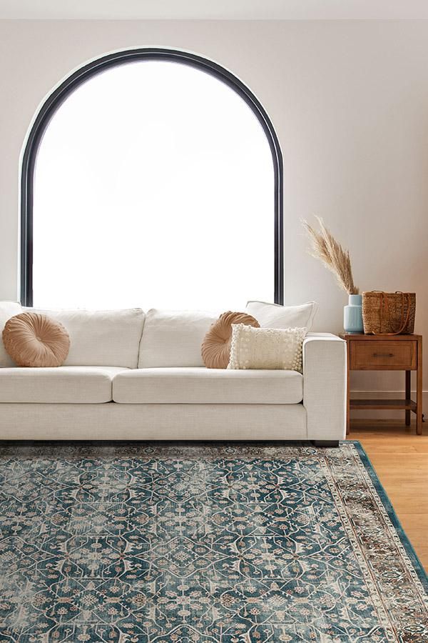 Celestine Teal Blue Flatwoven Rug-9'x12' thumbnail 3