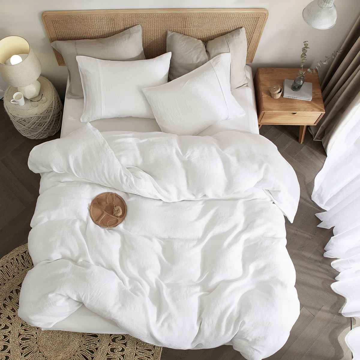 Lived in Look Duvet Cover Set Pure French Linen Made thumbnail 2