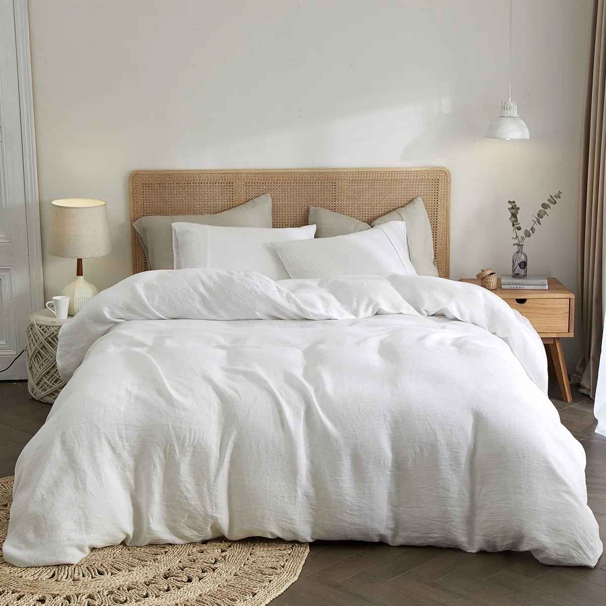 Lived in Look Duvet Cover Set Pure French Linen Made thumbnail 3