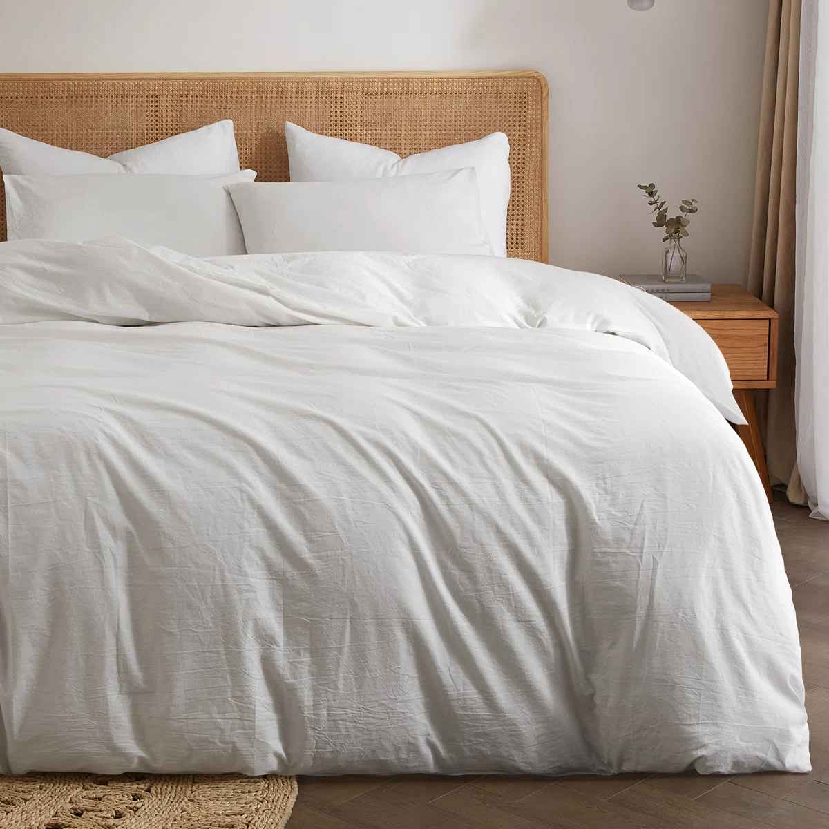 Lived in Look Duvet Cover Set Pure French Linen Made thumbnail 5