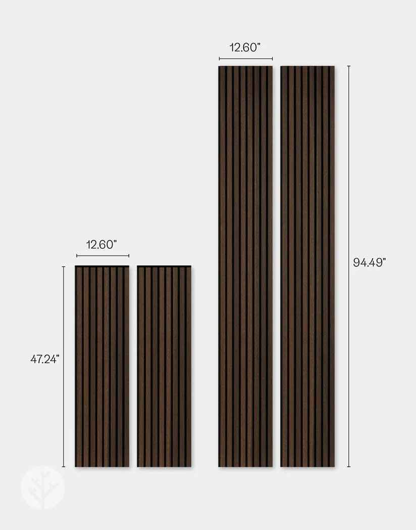 Luxury Smoked Oak Acoustic Slat Wood Wall Panels thumbnail 3
