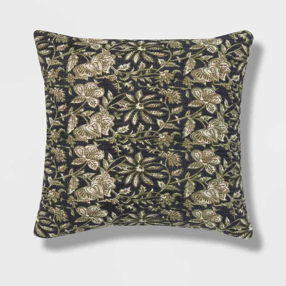 Square Double Cloth Printed Decorative Throw Pillow