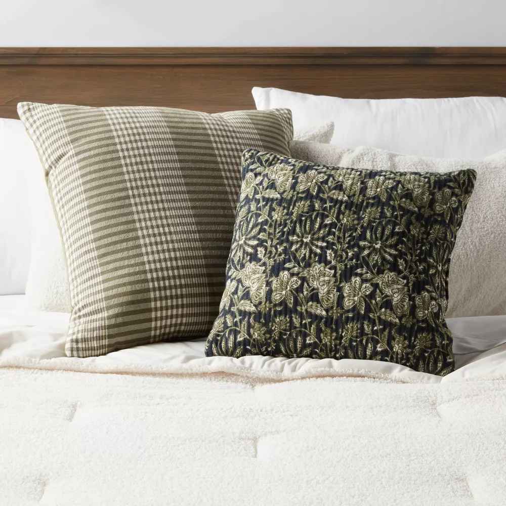 Square Double Cloth Printed Decorative Throw Pillow thumbnail 2