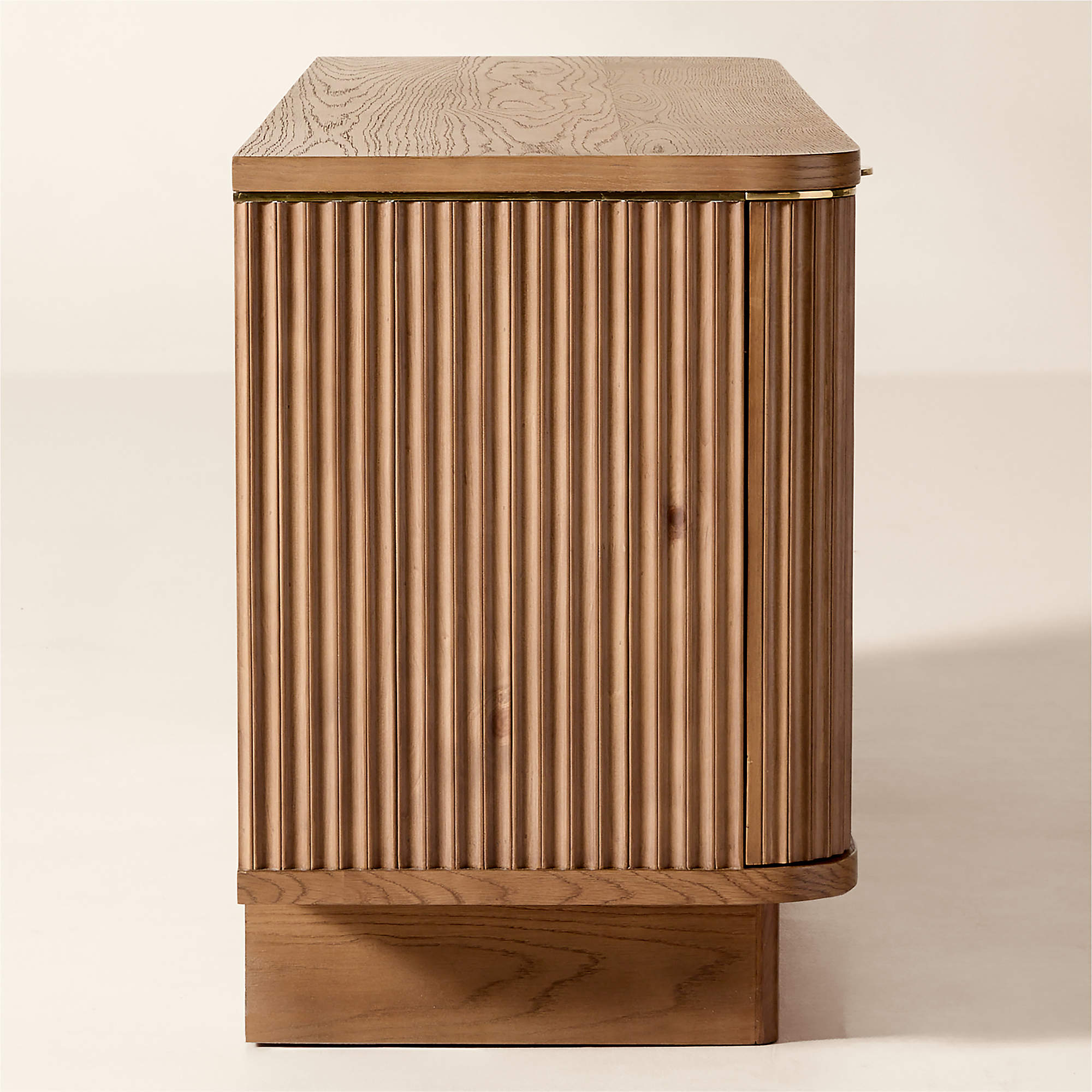 Davison Fluted Oak Media Console thumbnail 3