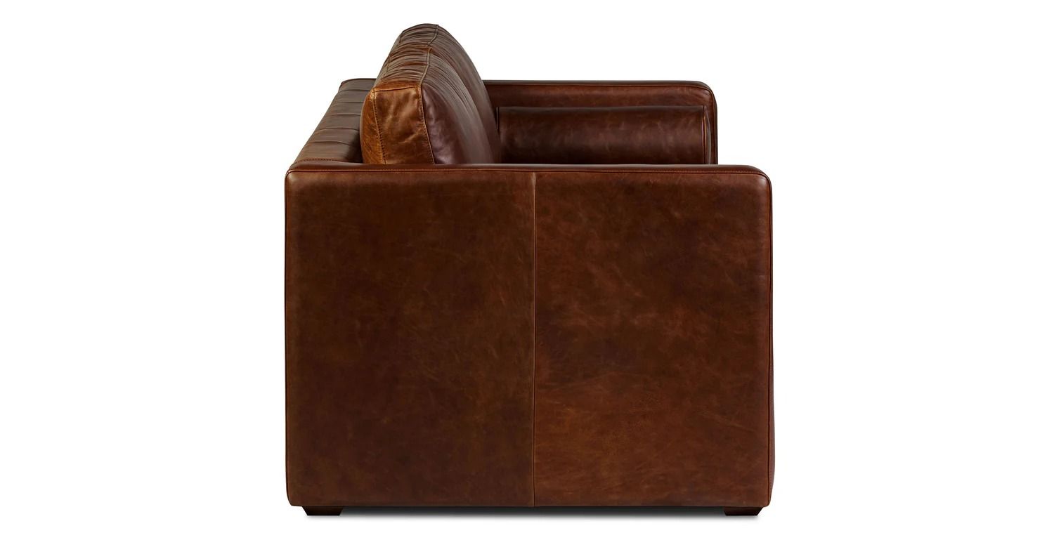 Napa 82 Leather Pull Out Convertible Sleeper Sofa thumbnail 3