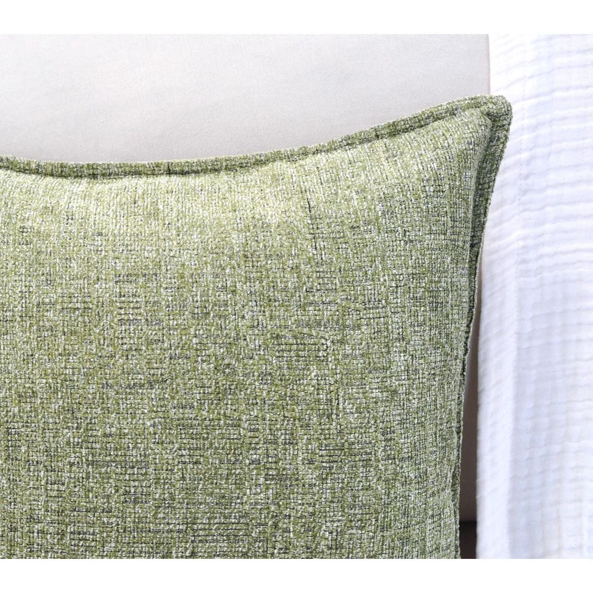 Soft Textured Chenille Pillow Covers Set of 2 thumbnail 3