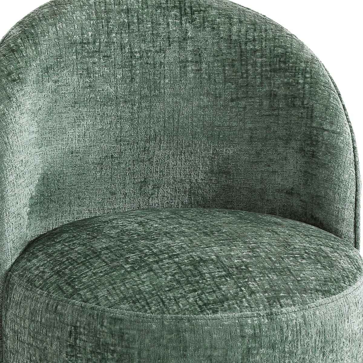 Integrated Barrel Armless Swivel Fabric Dining Chair thumbnail 5