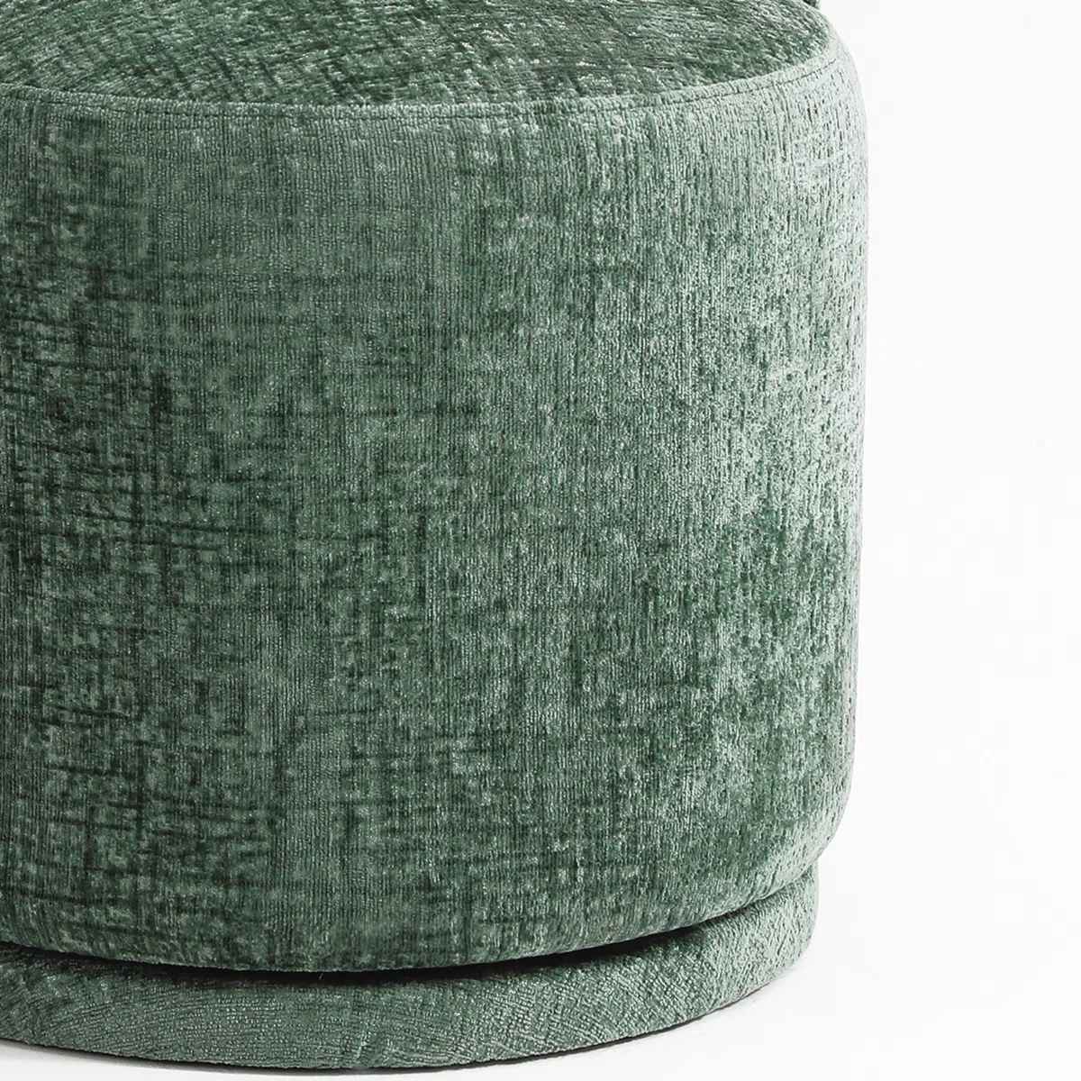 Integrated Barrel Armless Swivel Fabric Dining Chair thumbnail 6