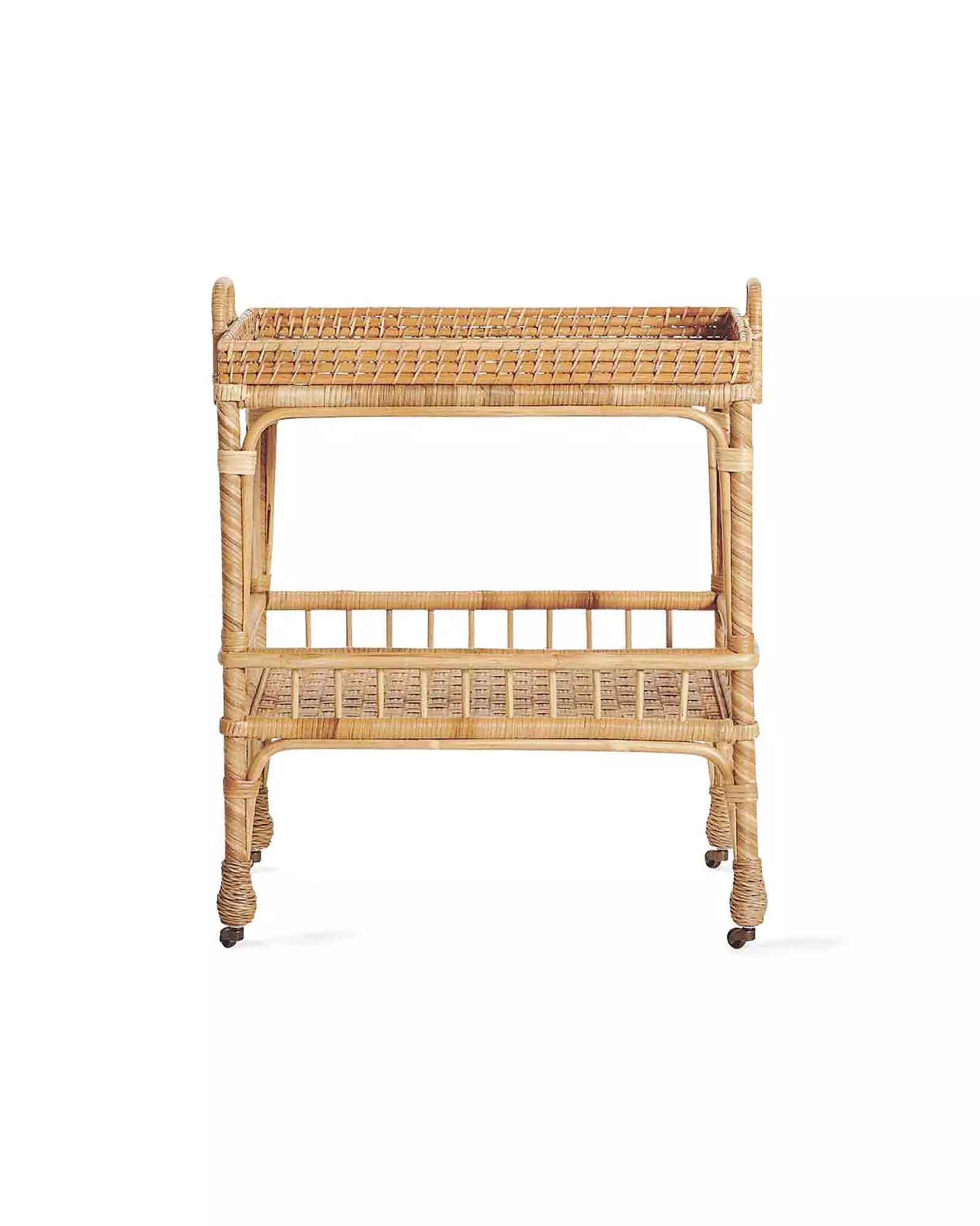 South Seas Rattan Side Cart thumbnail 3