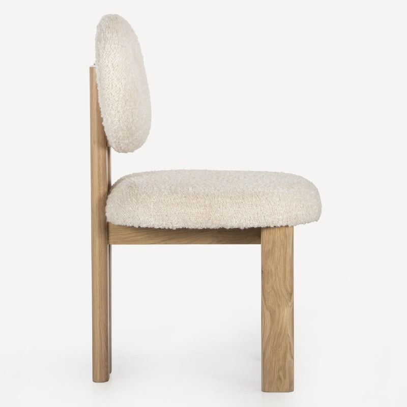 Colton Upholstered Oak Chair - Natural thumbnail 5