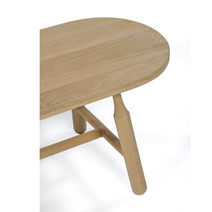 Dowel Solid Oak Dining Bench thumbnail 2