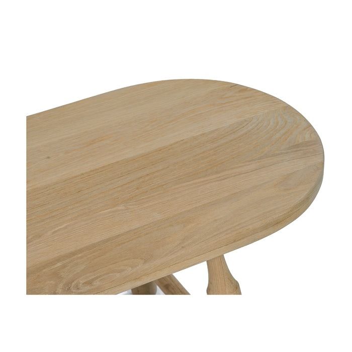 Dowel Solid Oak Dining Bench thumbnail 3
