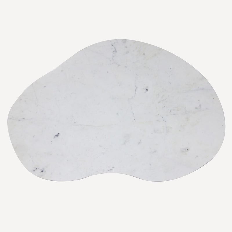 Kidney Marble Brass Coffee Table thumbnail 4