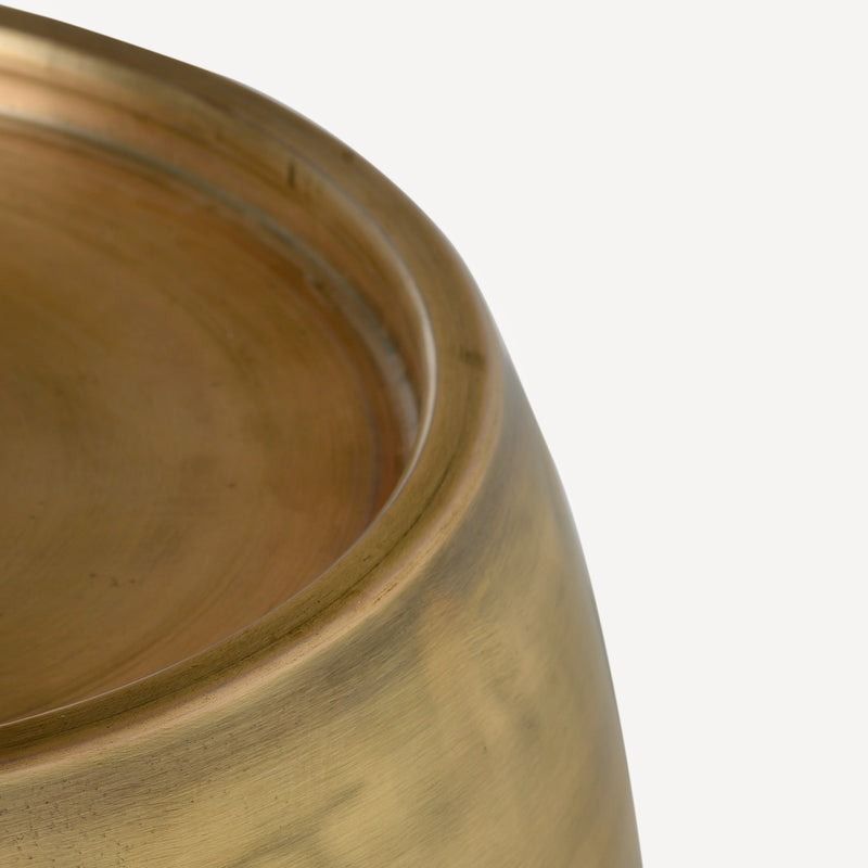 Pebble Antique Brass Side Table - Tall thumbnail 4