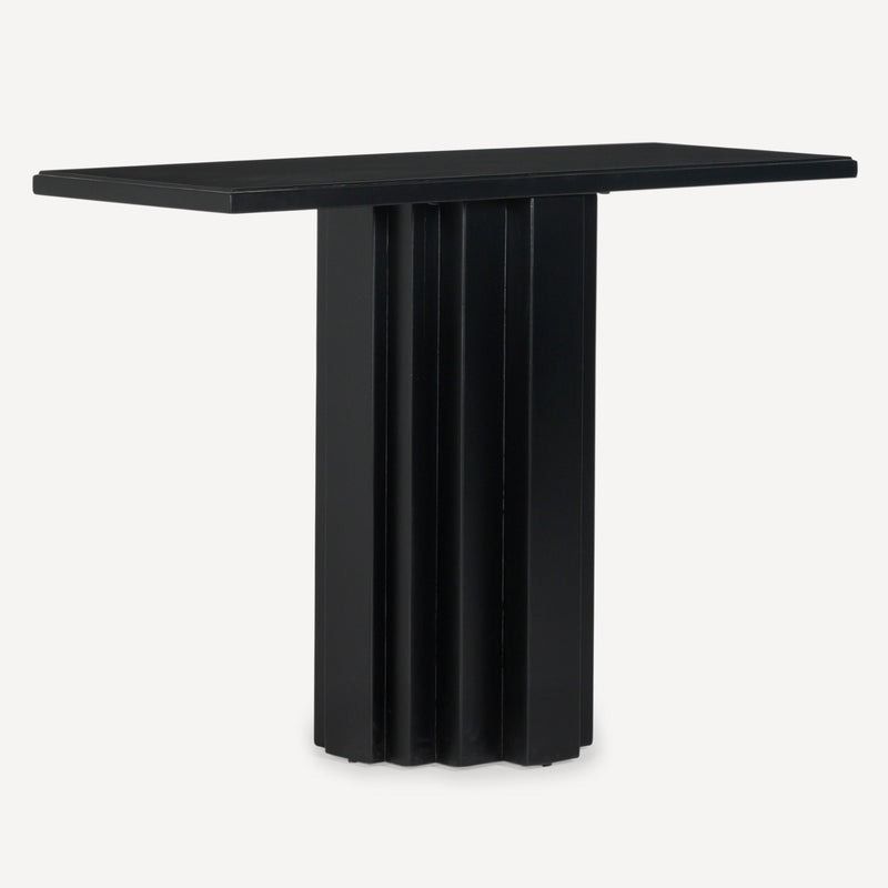 Range Solid Wood Console - Charcoal