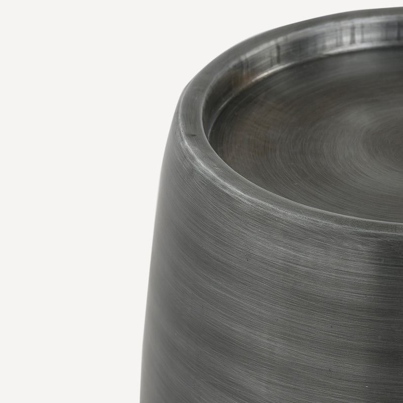 Pebble Zinc Finish Side Table - Medium thumbnail 3