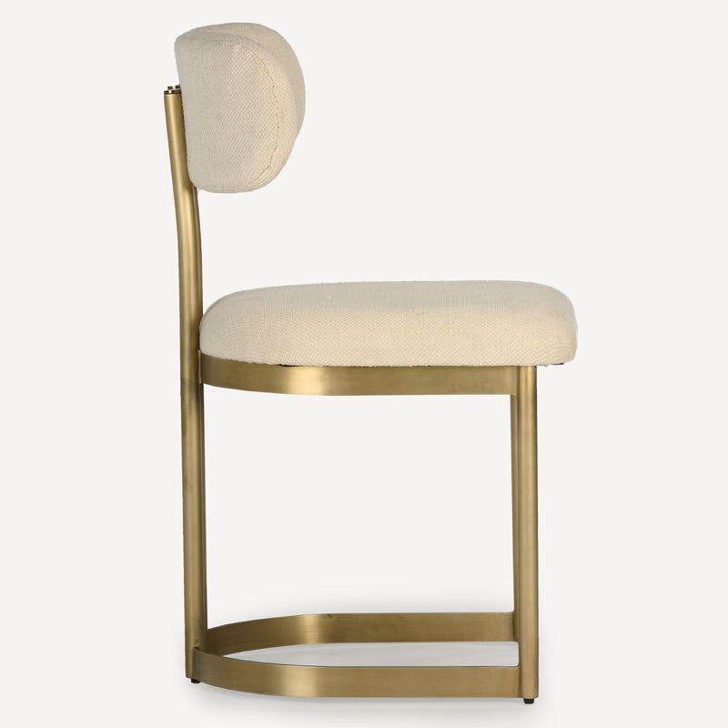 Shay Upholstered Dining Chair - White thumbnail 3