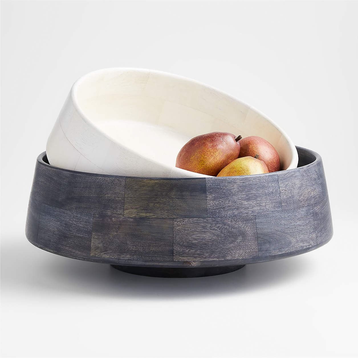 Katin Black Wood Centerpiece Bowl 17" thumbnail 3