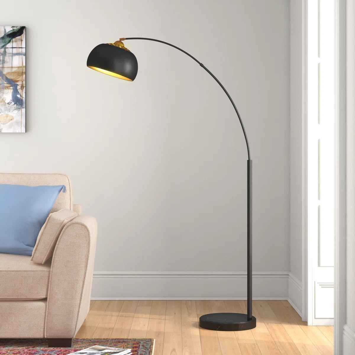 Dedre 68.5'' Arched Floor Lamp thumbnail 6