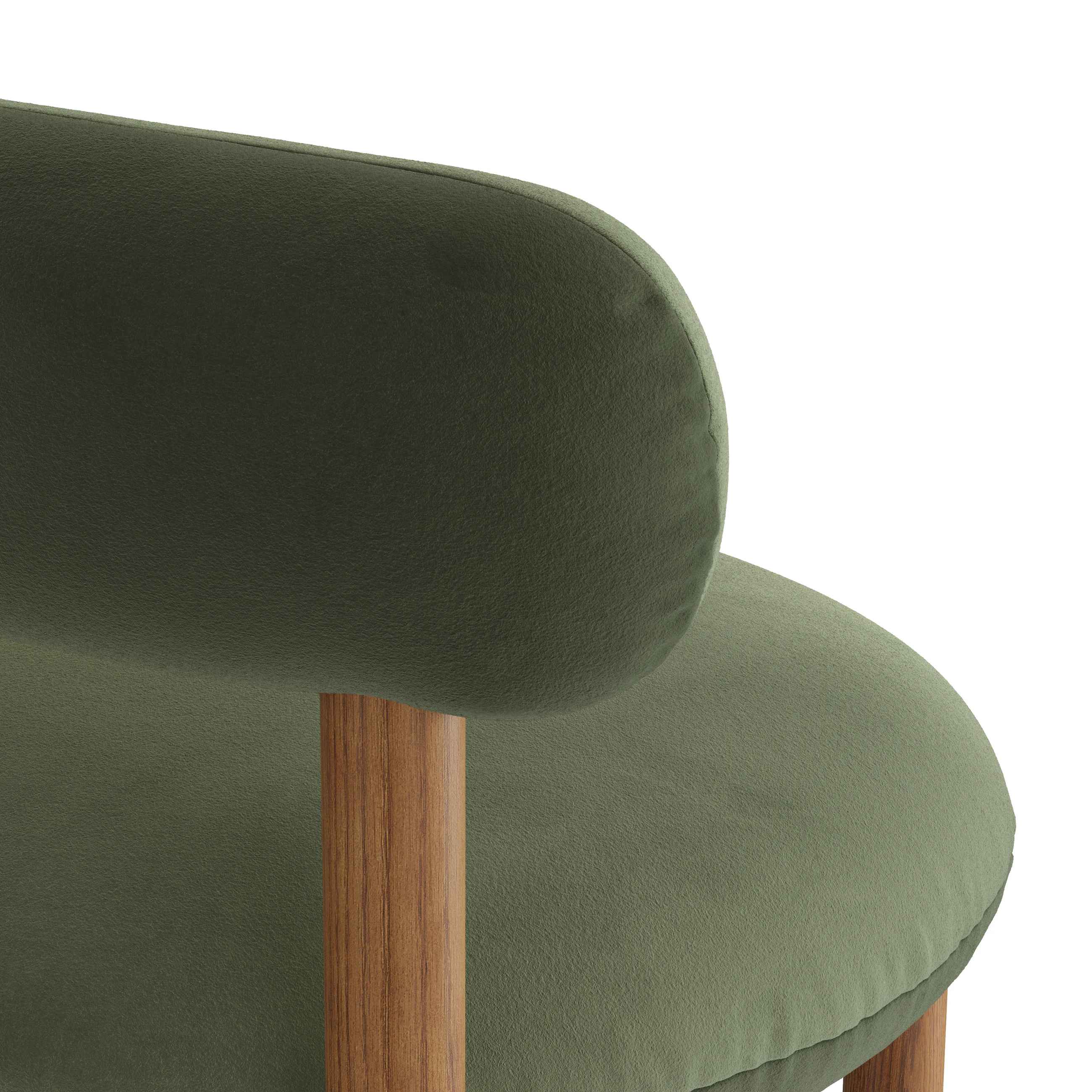 Munk Velvet Dining Chair Hale Fir Green thumbnail 6