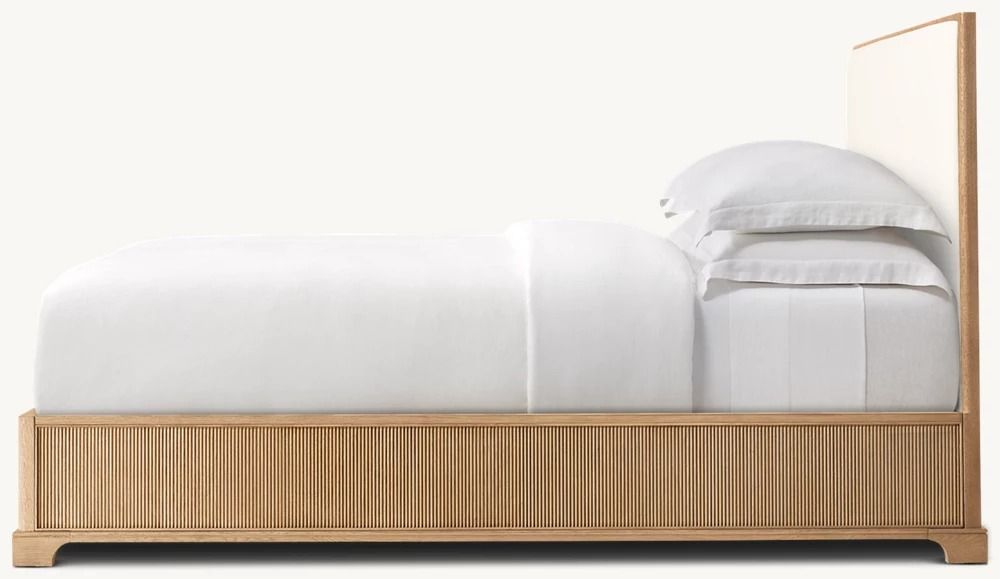 Genevieve Reeded Fabric Panel Bed King thumbnail 3