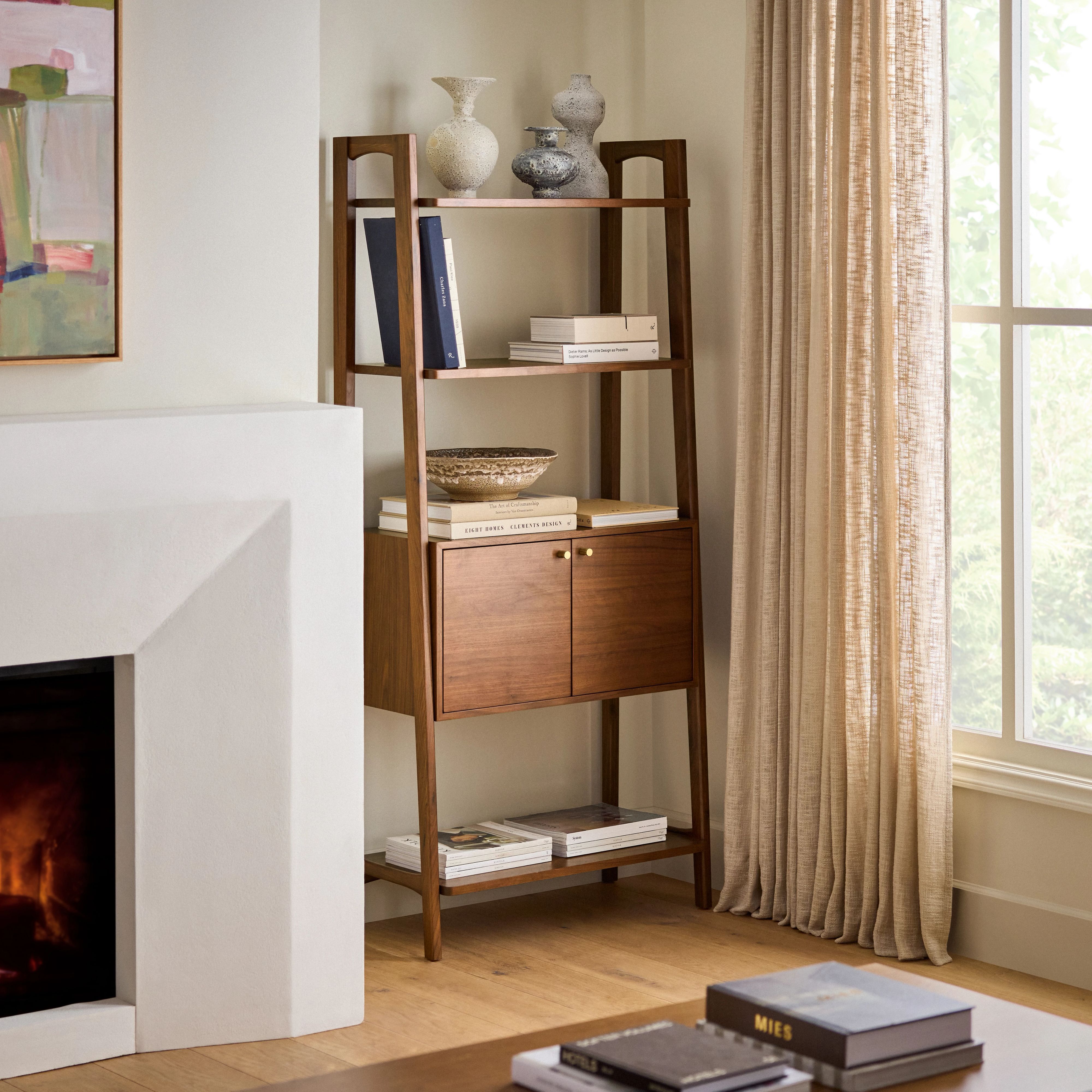 Krossa 31.5 Shelving Unit with Storage thumbnail 2