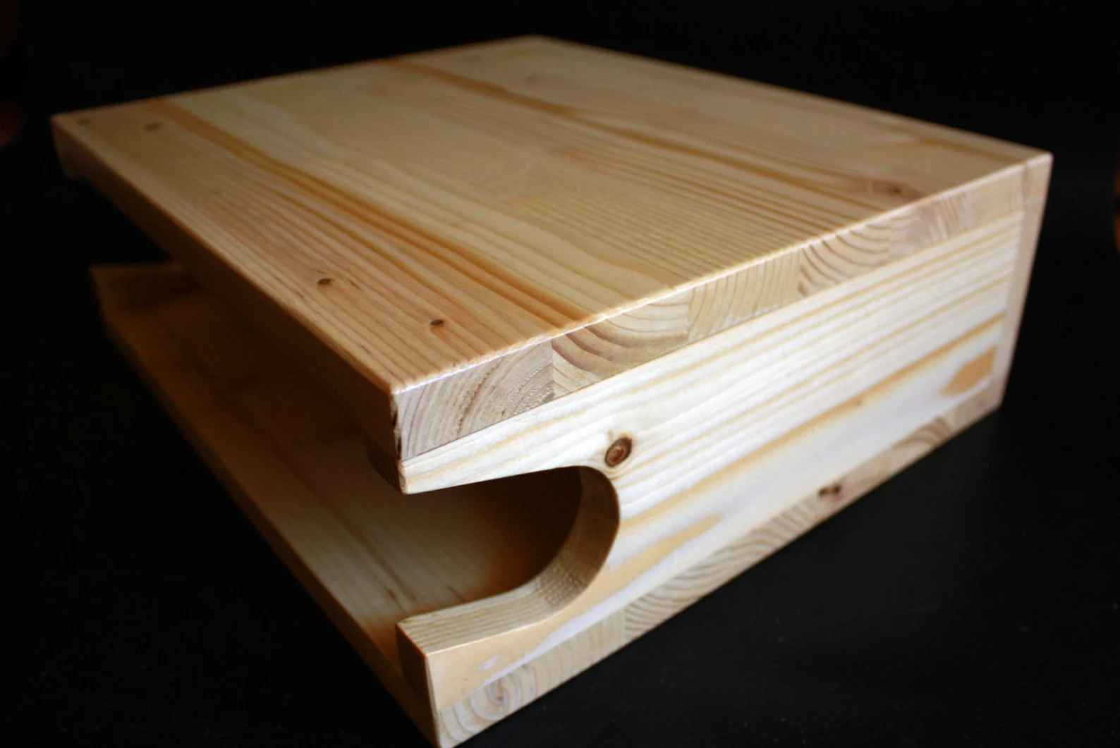 Minimalist Wooden Bike Wall Mount Floating Shelf thumbnail 2