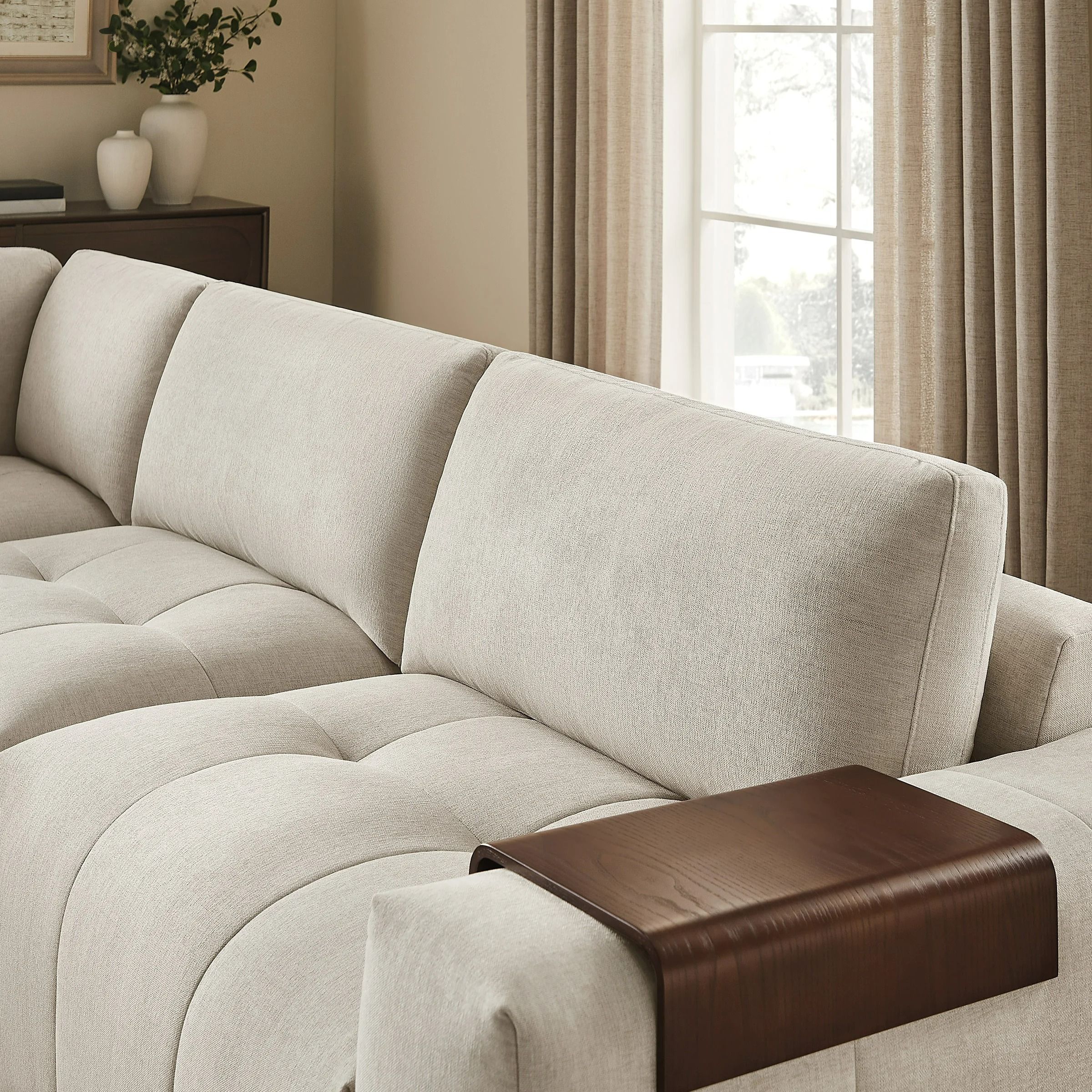 Paige 6-piece Modular Fabric Sectional thumbnail 4