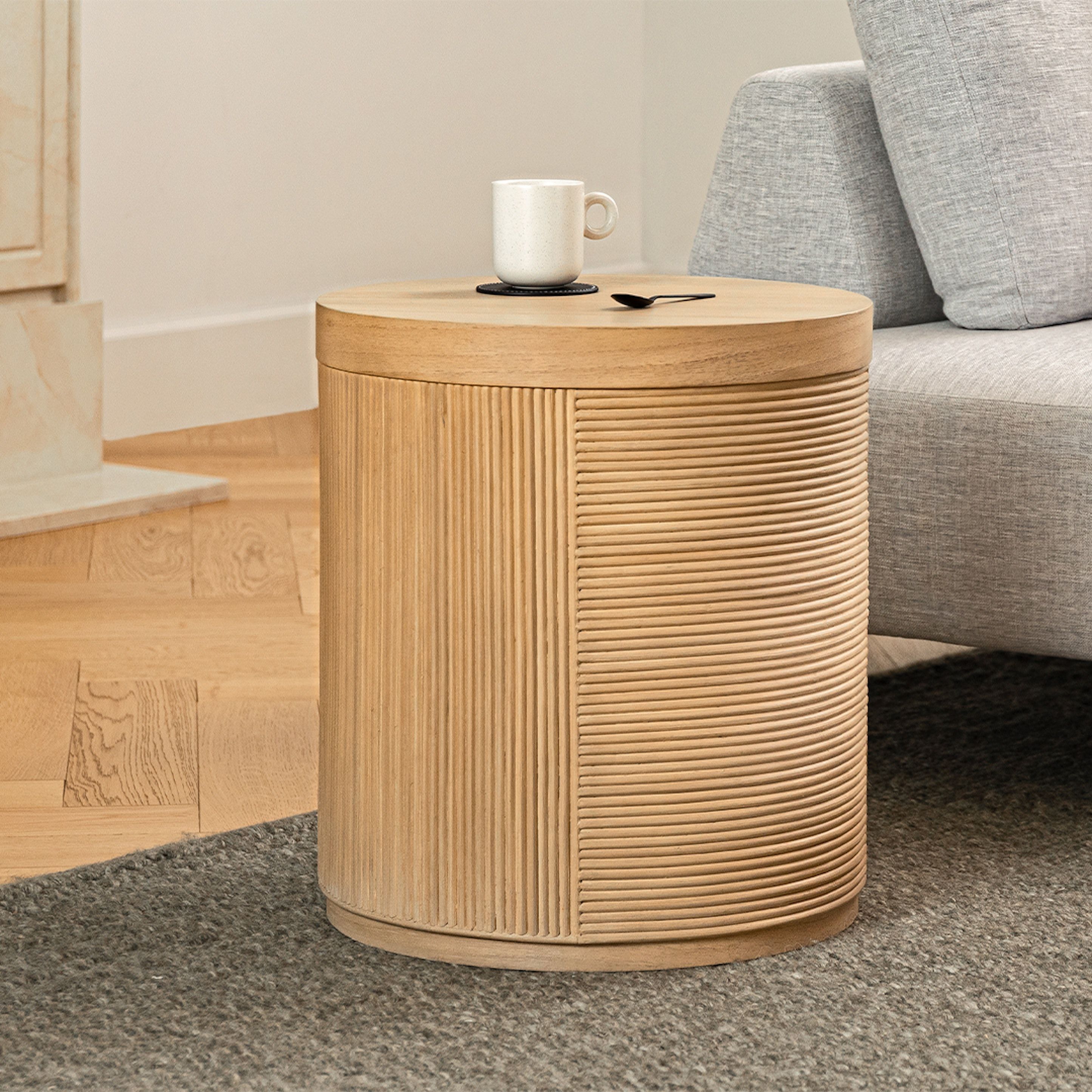 Avenla Side Table Natural thumbnail 2