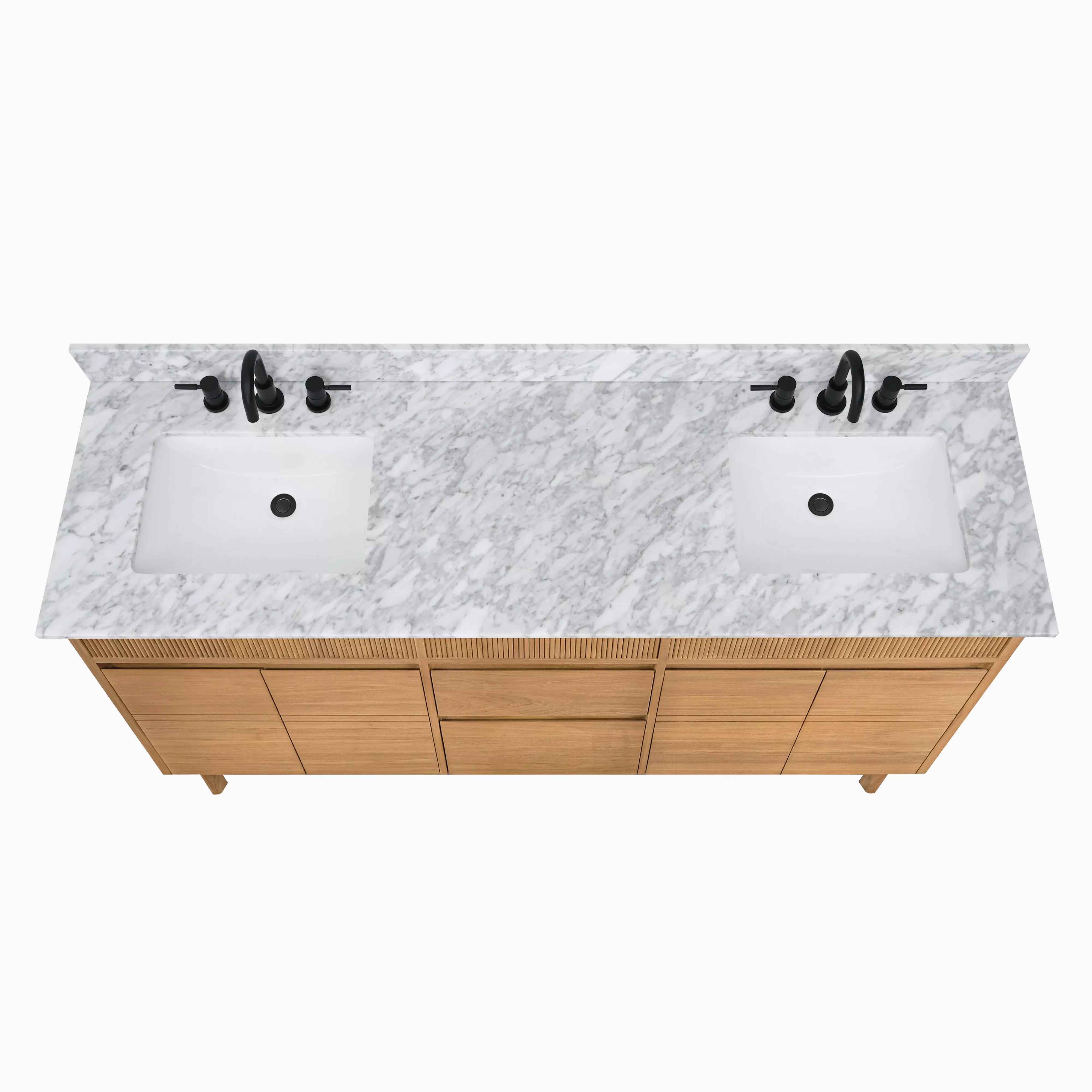 Kallan Natural Vanity with Carrara Top thumbnail 5
